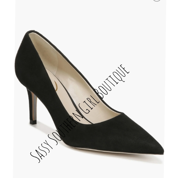 ⭐🆕 Sam Edelman black suede pumps - Picture 2 of 12
